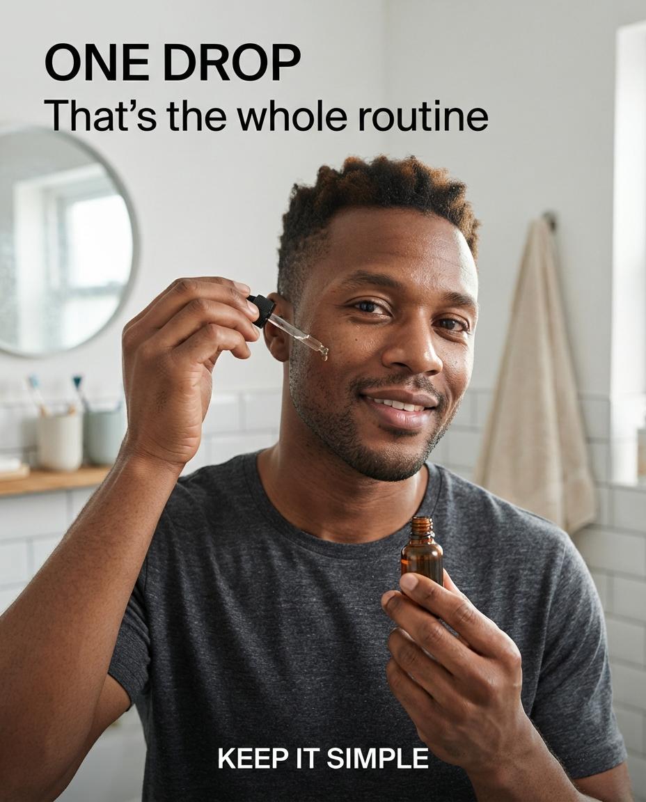 Person using a product as part of a daily routine